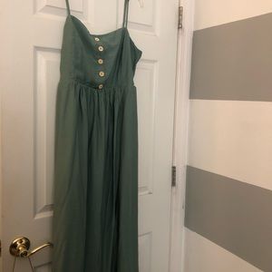 Brand new Pink Lily Sage green A-line sundress